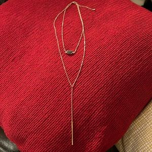 Layered gold necklace